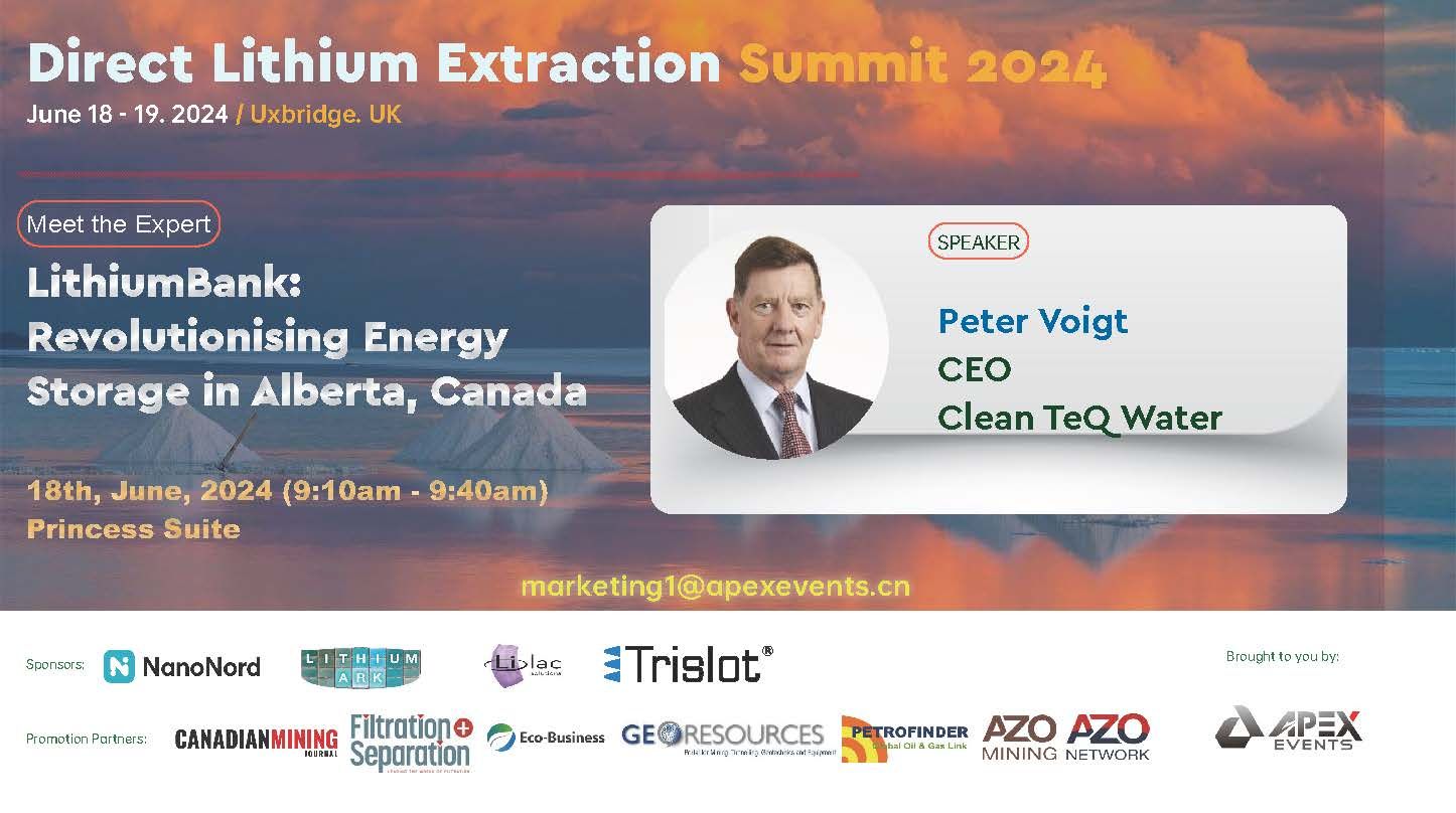 CNQ Presenting at Direct Lithium Extraction Summit 2024